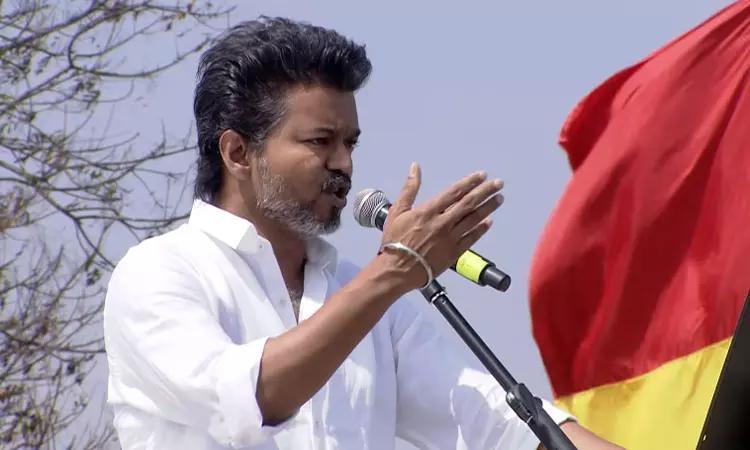 Vijay calls DMK 'destructive power’ at Erode rally, says TVK force of purity
