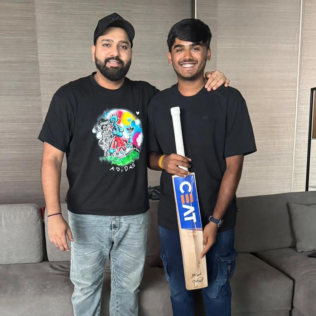 ‘A blessing and a memory’: U-19 skipper Ayush Mhatre gets bat from Rohit Sharma ahead of England tour
