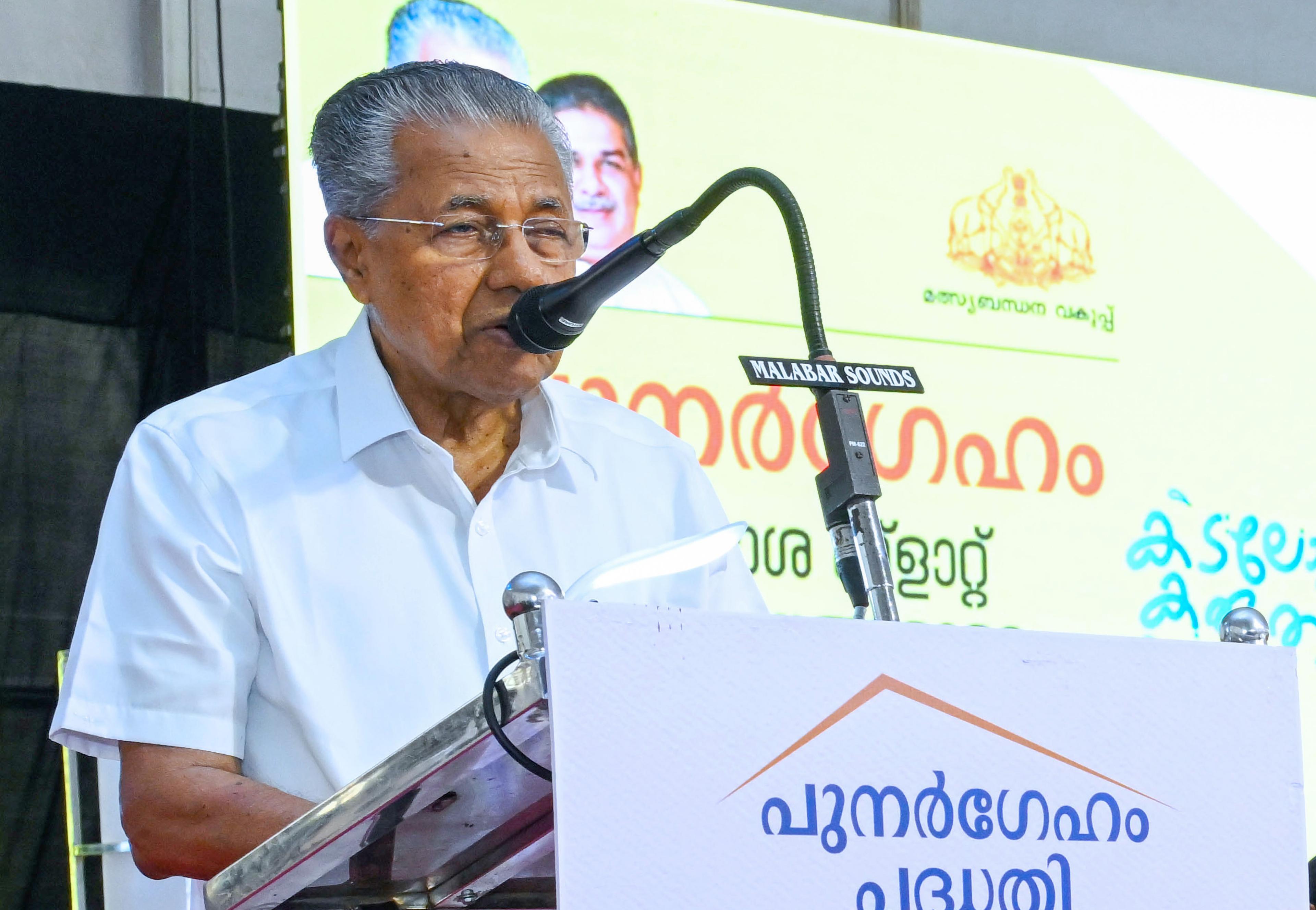 With polls around, Kerala CM Vijayan targets BJP and Congress over fuel security