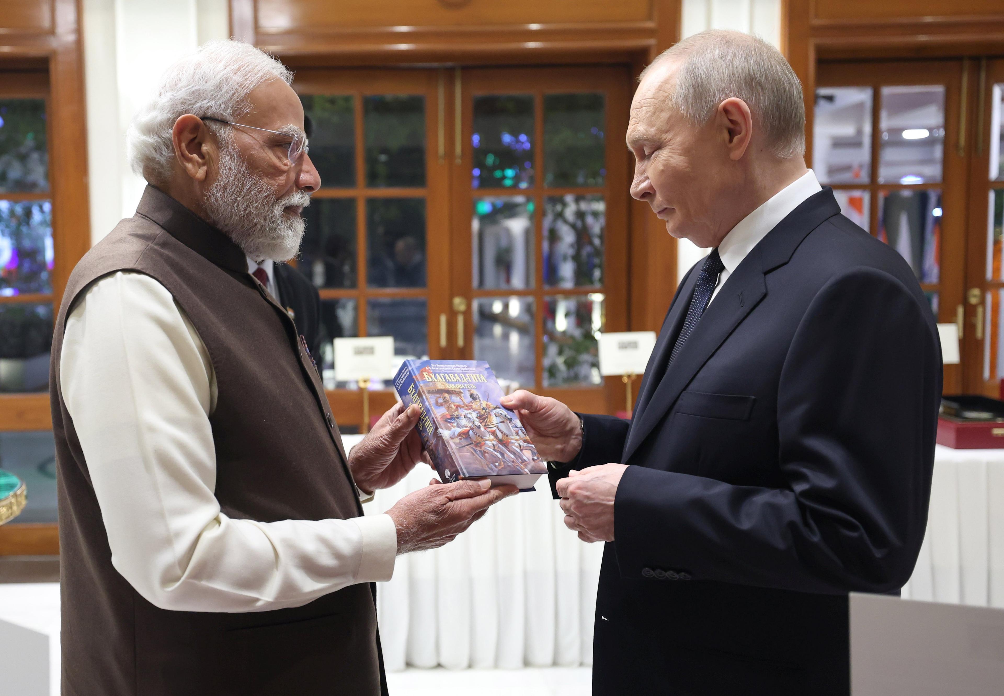 PM Modi gifts Russian edition of Bhagavad Gita to President Putin, says its teachings inspire millions