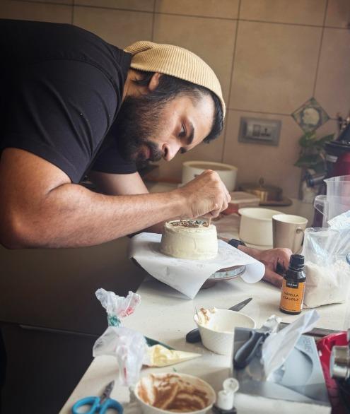 Varun Konidela quips his ‘focus level is baking a masterpiece’ as he perfects a cake