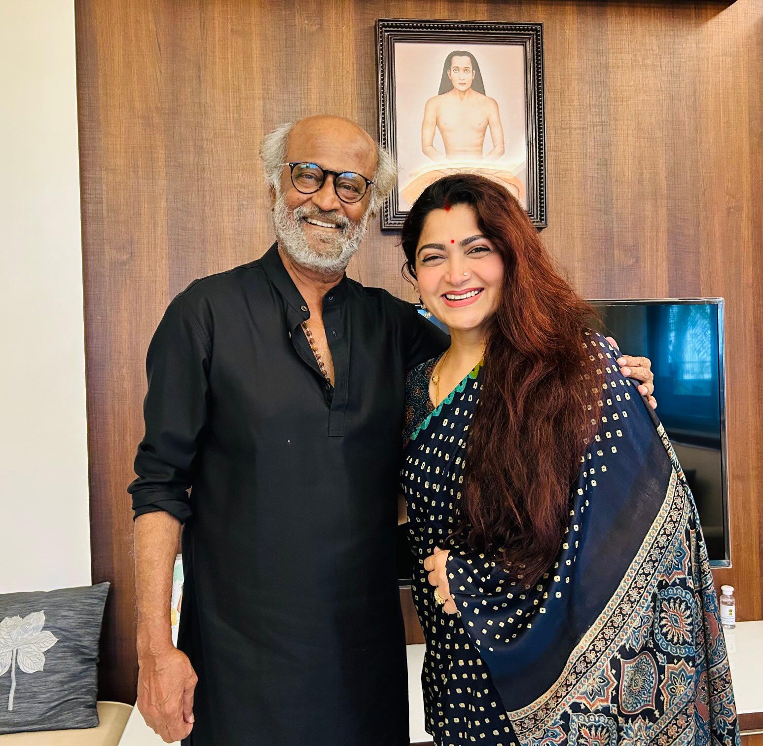 Khushbu Sundar calls Rajinikanth: God's favourite child!