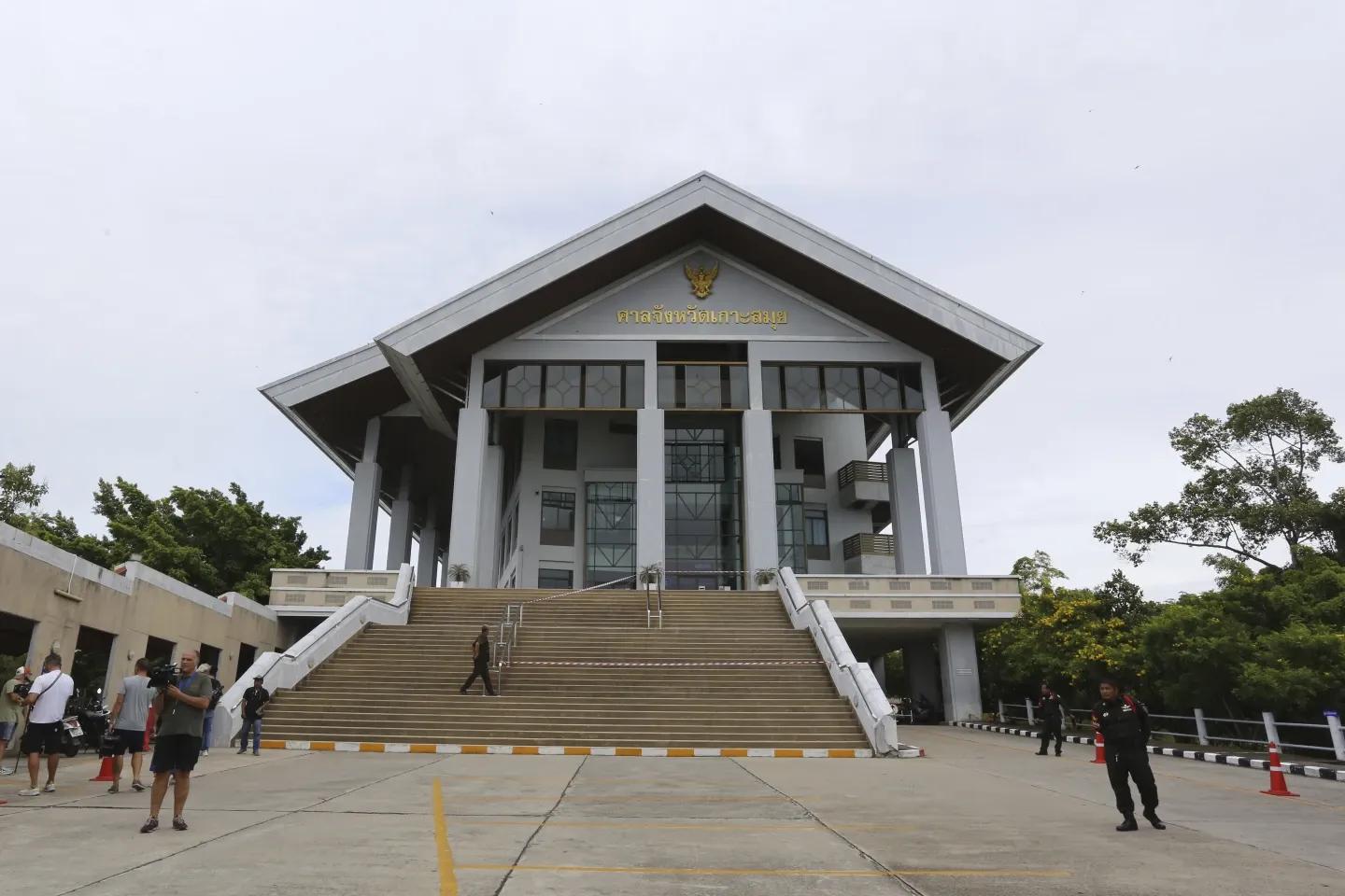 Koh Samui Provincial Court in Southern Thailand. (AP)