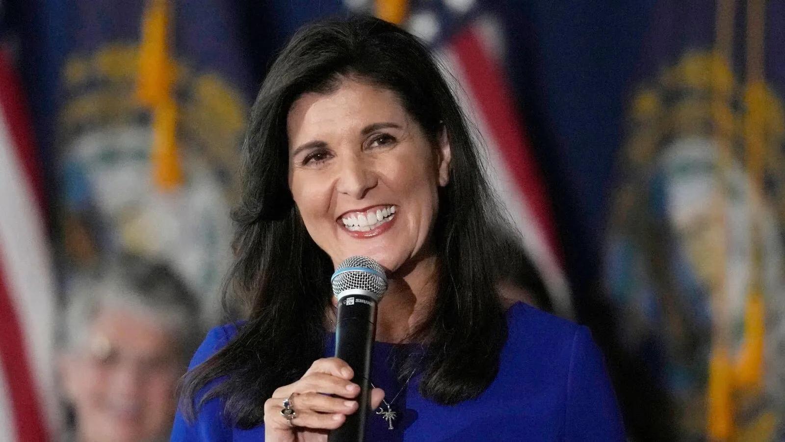 US Republican presidential candidate Nikki Haley