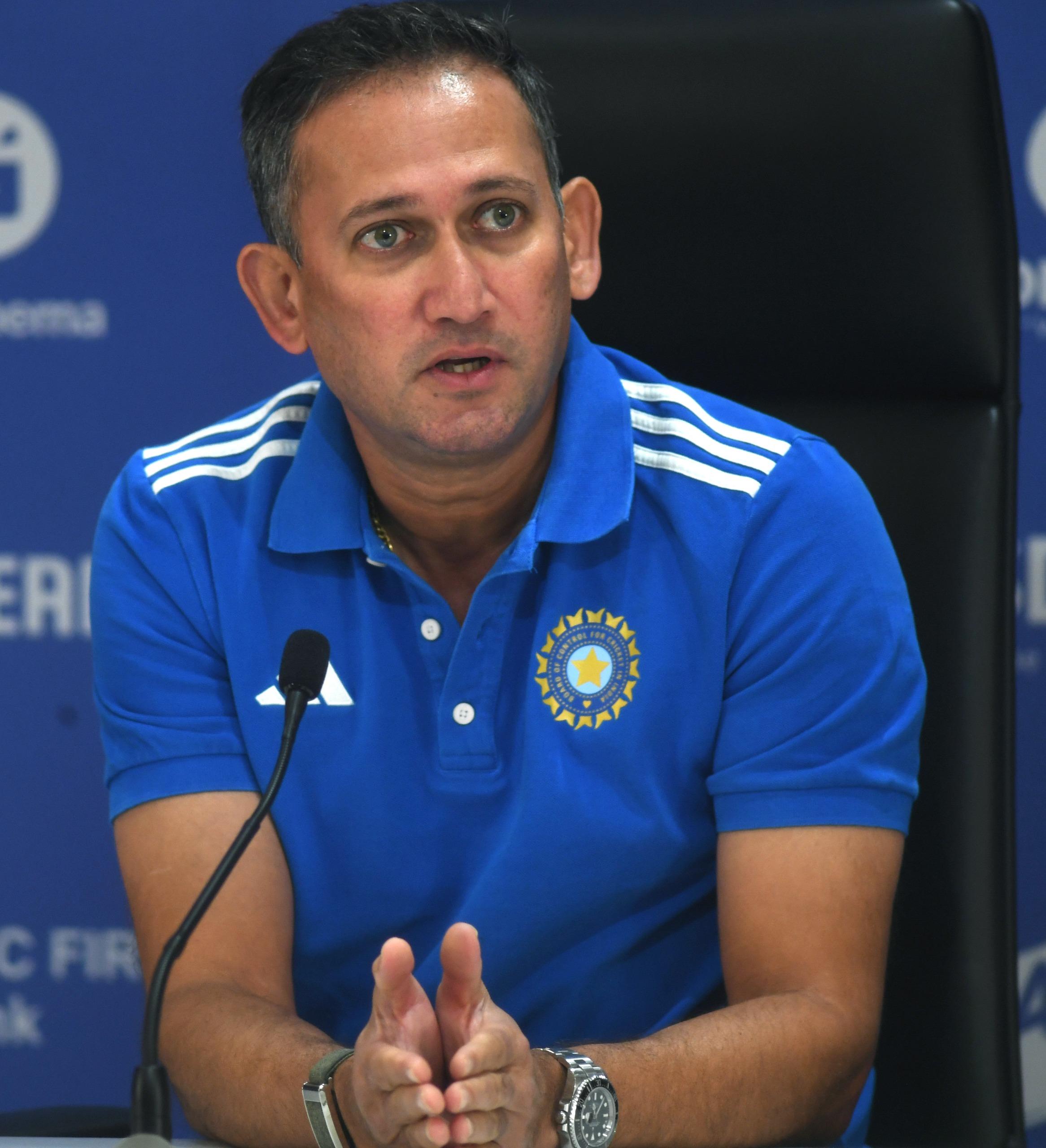 Chief selector Agarkar, Saikia arrive at BCCI headquarters to pick India's squad for England Tests