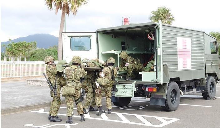 Four Japan defence force members hurt in blast near US Air Base in Okinawa