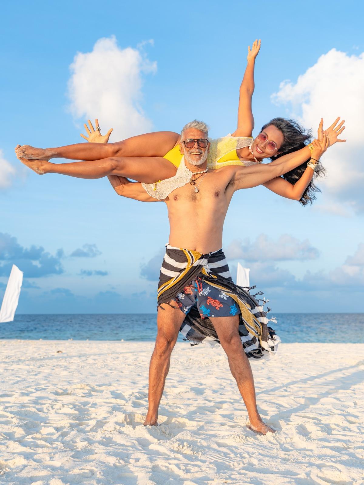 Ankita Konwar says hubby Milind Soman is kind of ‘rare that mediocrity can’t ever touch” in heartfelt birthday post