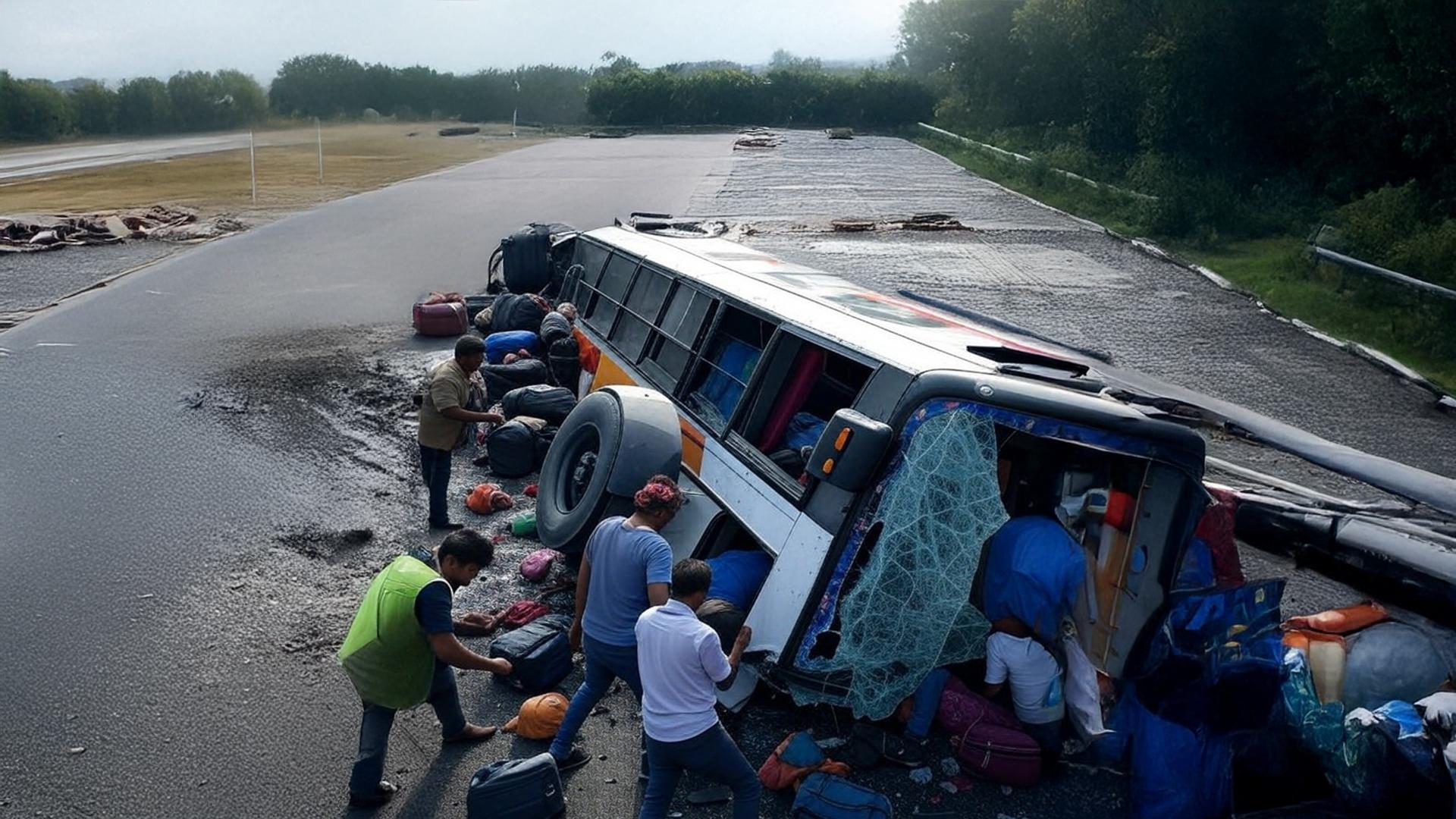Bihar: Passenger bus overturns in East Champaran; 15 injured, several critical