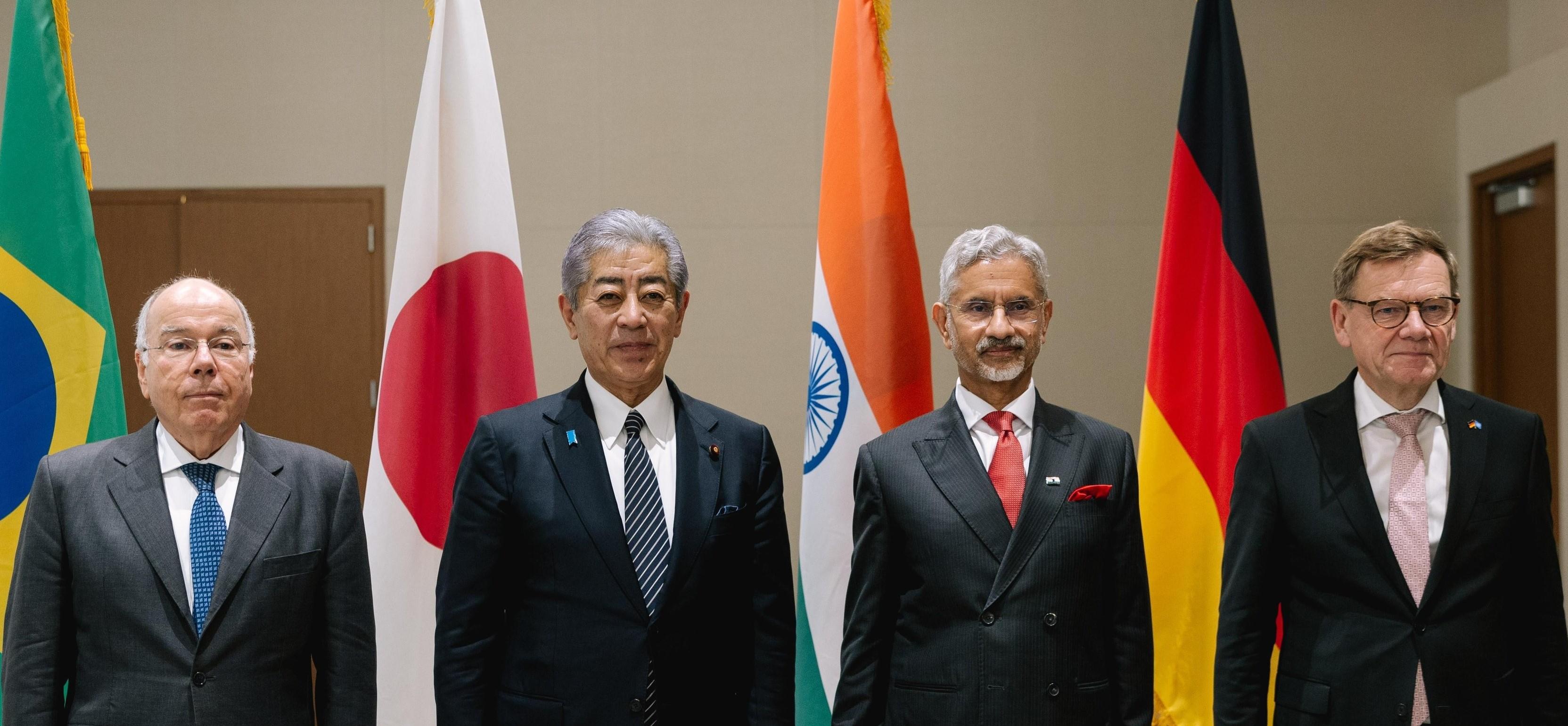 G4 Ministers push for UNSC reforms, assess state of negotiations (Ld)