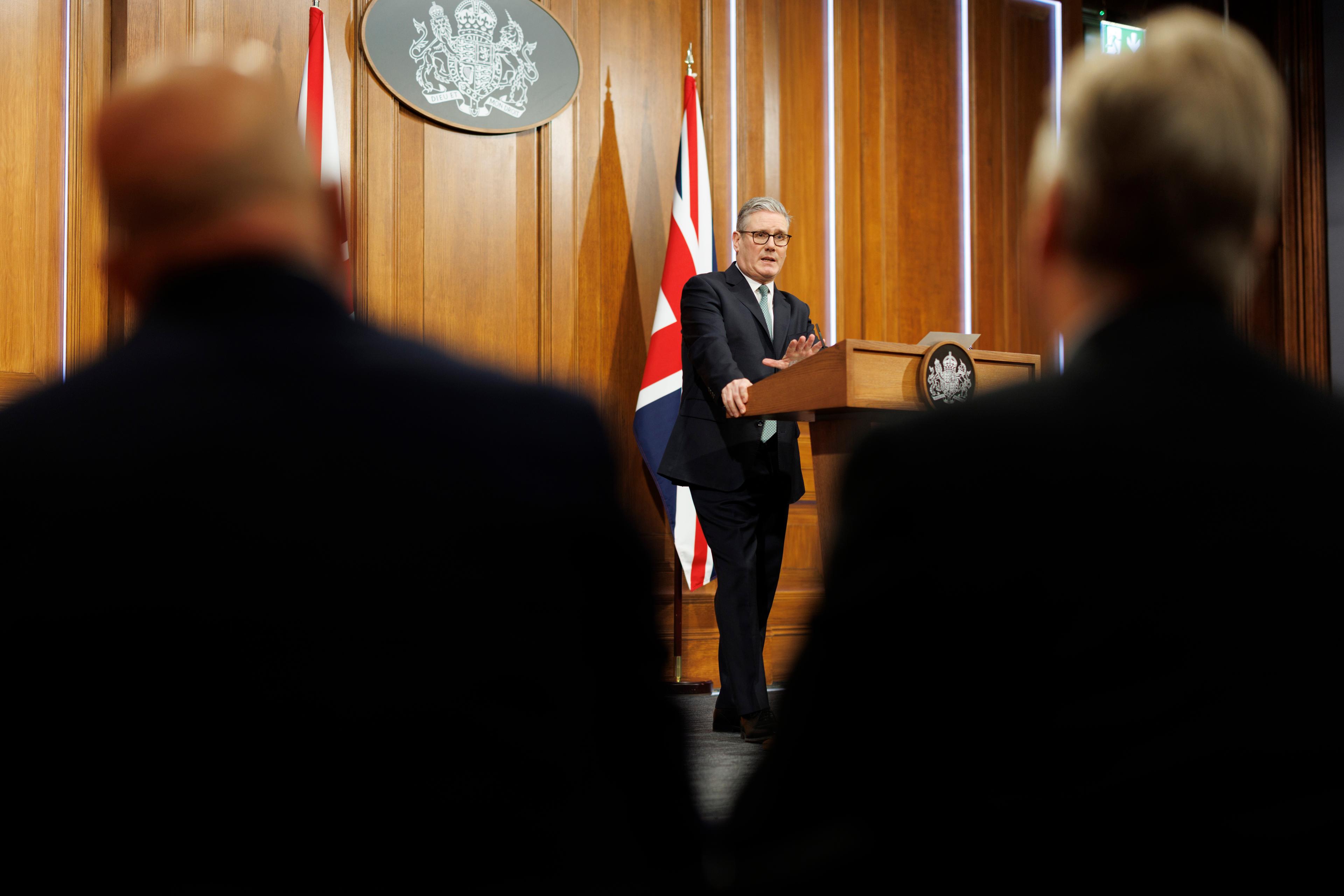 Starmer says Iran not targetting Britain with long-range missiles