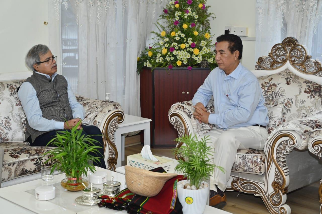 Railway Board chairman discusses Bairabi–Sairang railway project with Mizoram CM
