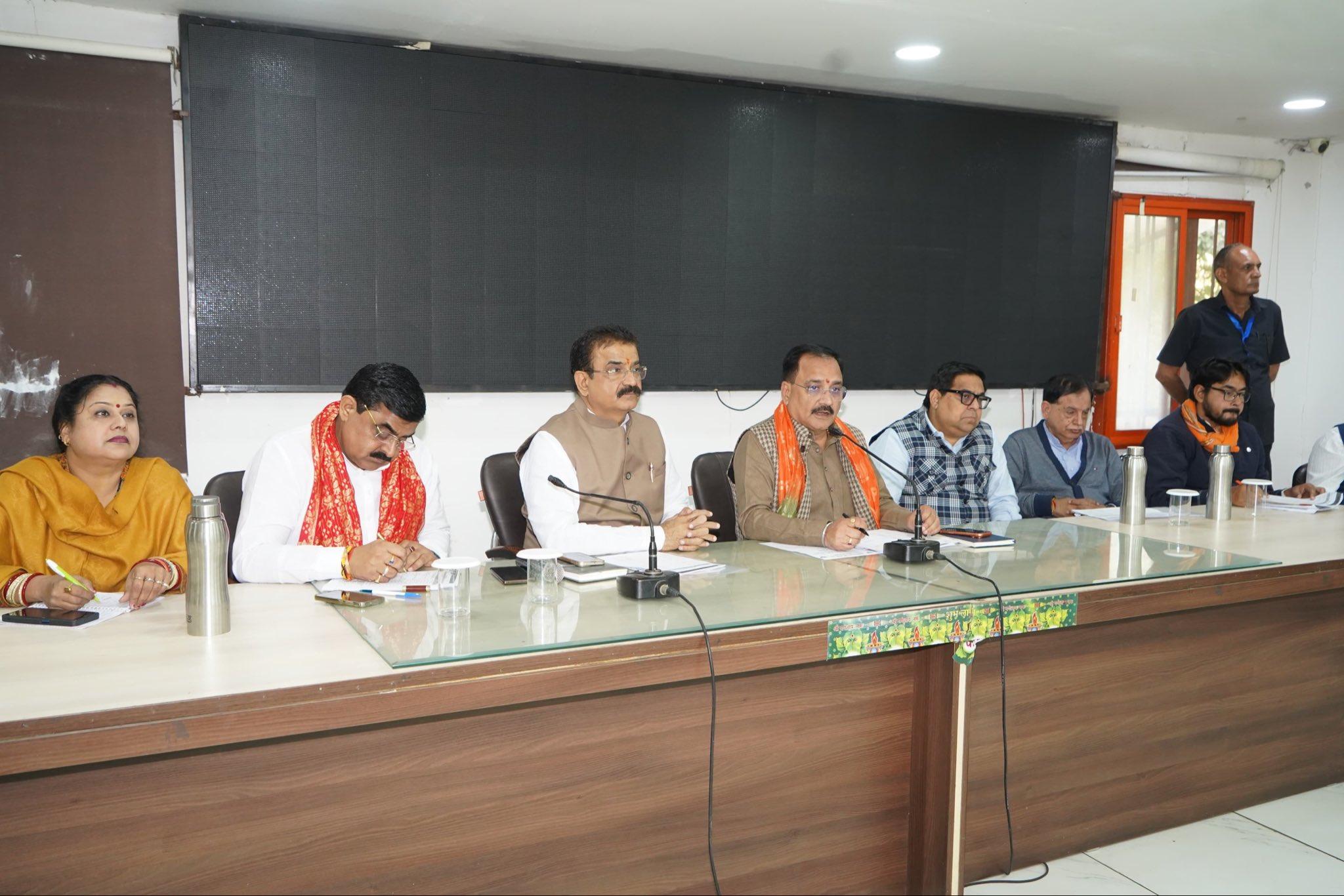 Delhi BJP chief energises workers for MCD bypolls in Naraina, Chandni Chowk