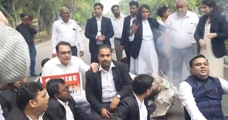 Delhi lawyers protest against L-G's virtual police deposition order