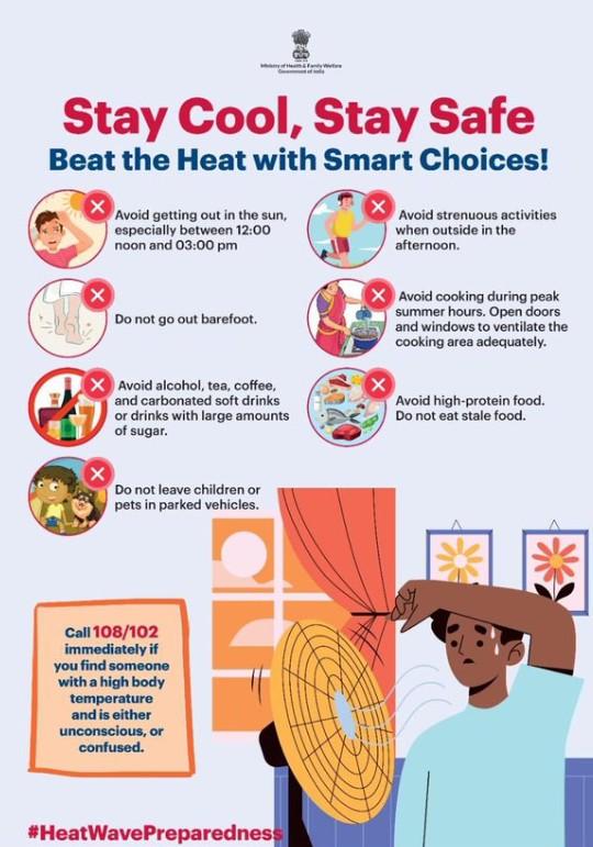 Heatwave: Health Ministry issues advisory, asks people to stay indoors during peak hours