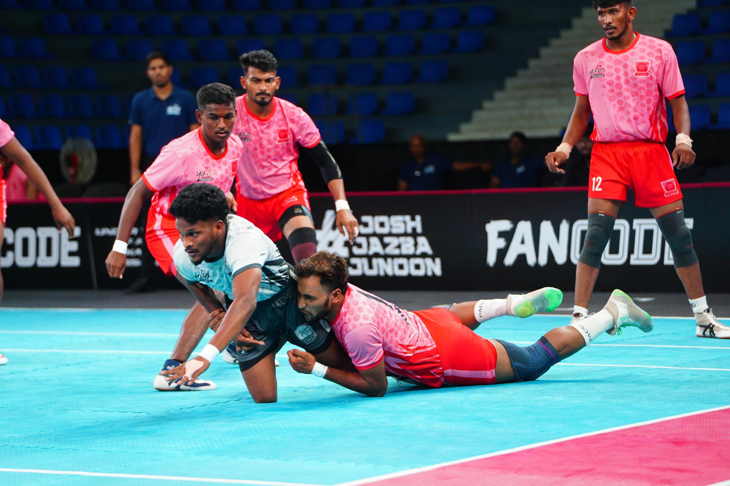 Yuva Andhra Kabaddi: Commandos stun Crushers, Ninjas climb to top on Day 6