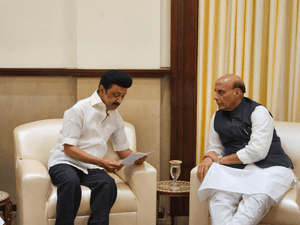 VP elections: Rajnath Singh speaks to CM Stalin to seek support for CP Radhakrishnan