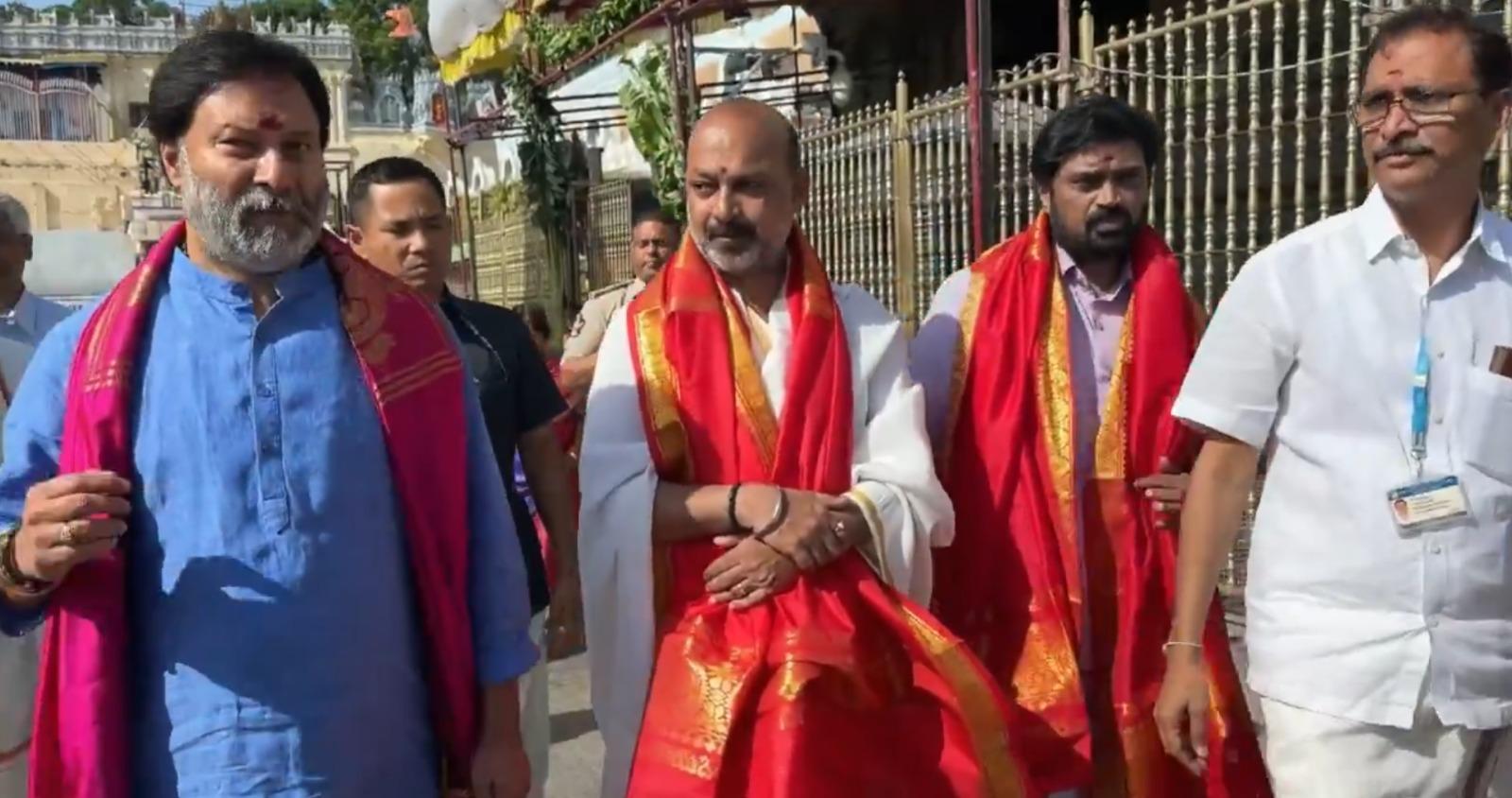 1,000 non-Hindus still working in TTD, says Union Minister Bandi Sanjay