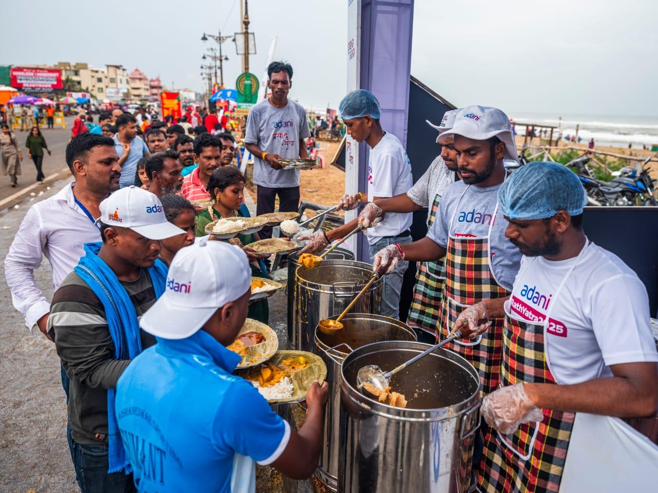 Adani Group, ISKCON serve devotion with nutrition during Puri Rath Yatra