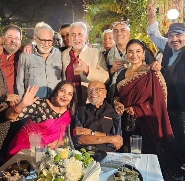 Divya Dutta shares a cherished moment from Shyam Benegal’s 90th birthday with Shabana Azmi and Naseeruddin Shah