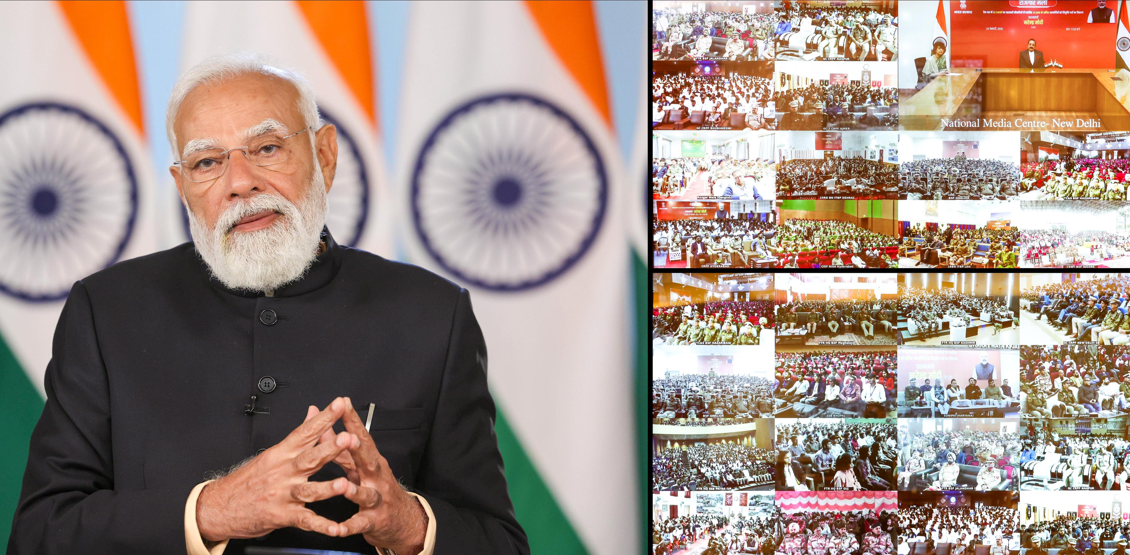 'Invitation to nation building': PM Modi tells youth at 18th Rozgar Mela as he distributes over 61,000 job letters