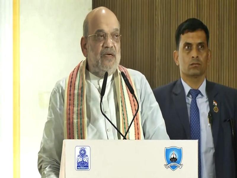 HM Shah unveils Gujarati edition of ex-CM Anandiben Patel's biography 'Chunautiyan Mujhe Pasand Hai'