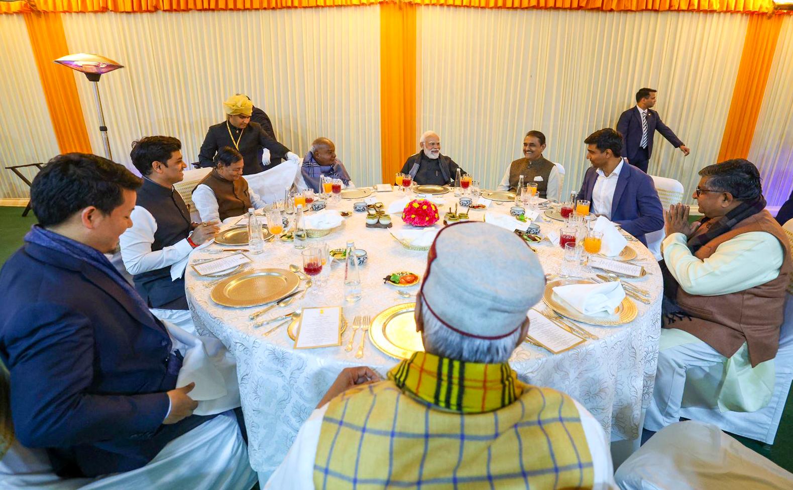 Recipe for progress: PM Modi serves governance mantras at grand NDA dinner