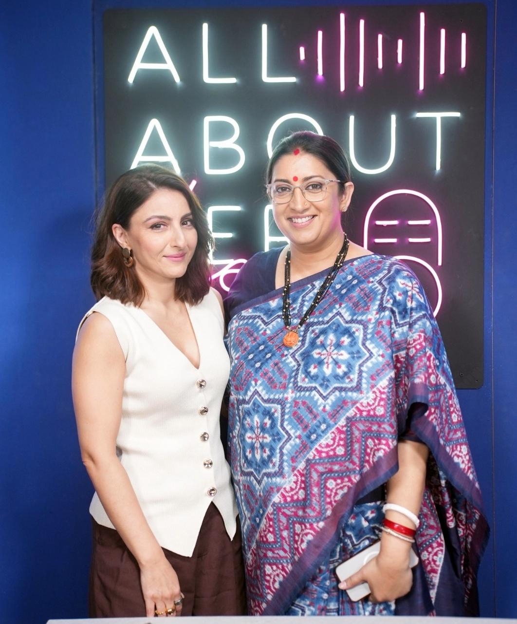 Smriti Irani calls being a recognisable face a 'disadvantage' in a chat with Soha