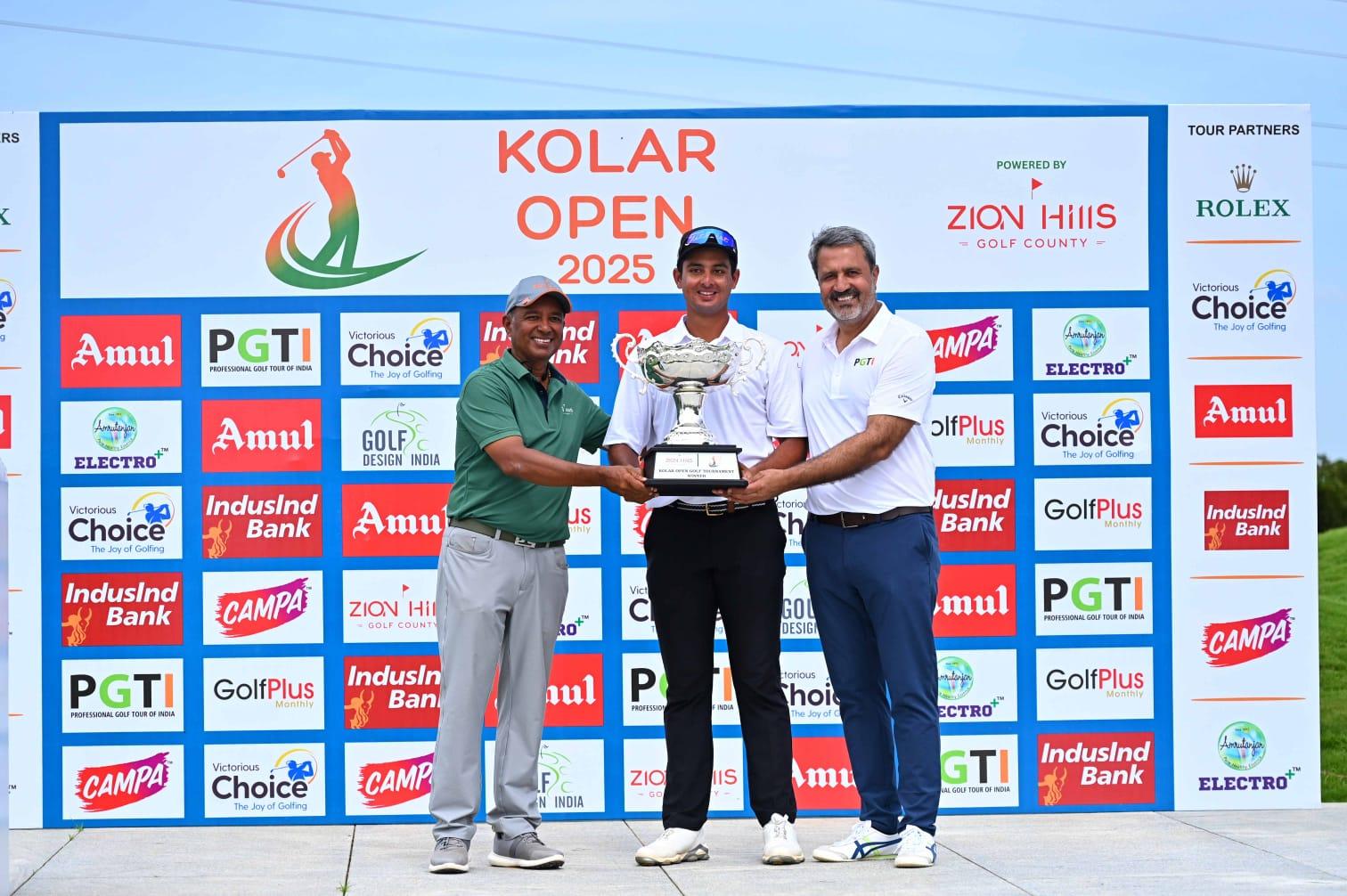 Golf: Kshitij Naveed Kaul snatches victory with late flourish at Kolar Open 2025