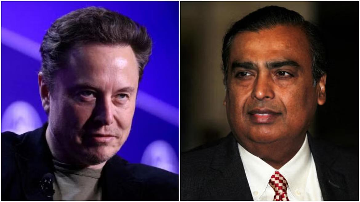 Elon Musk and Mukesh Ambani