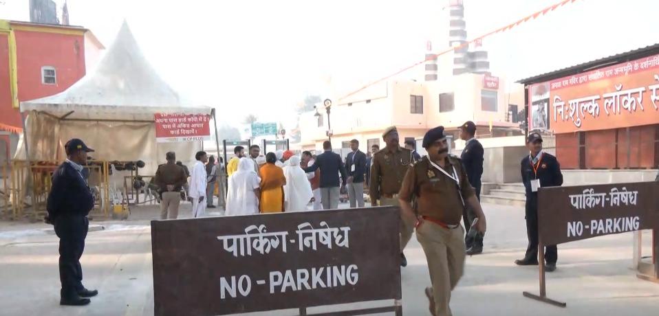 Tight security arrangements in place in Ayodhya ahead of PM Modi's visit to hoist flag at Ram temple