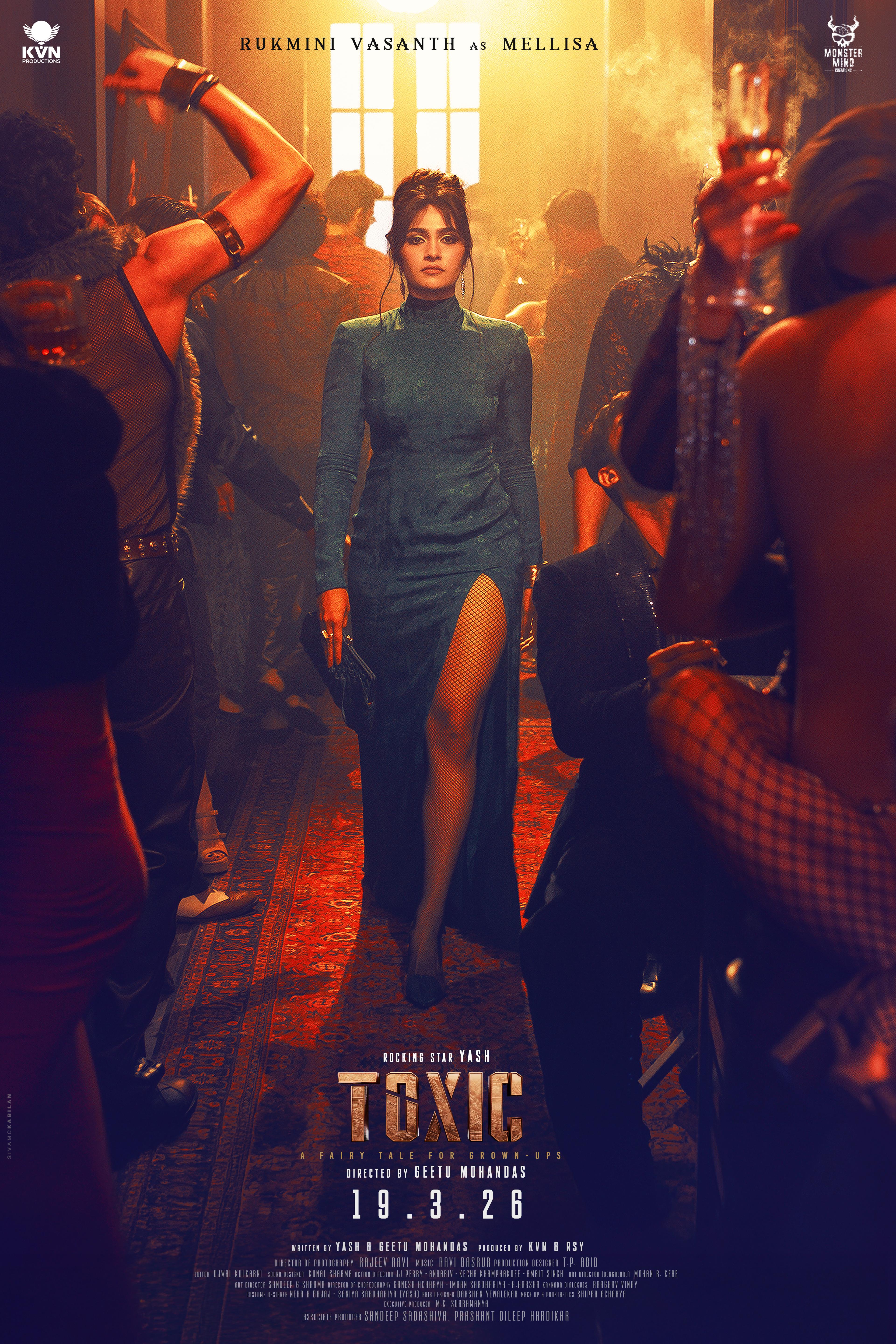 Rukmini Vasanth's first look as Mellisa in Yash’s 'Toxic: A Fairytale for Grown-Ups' out!