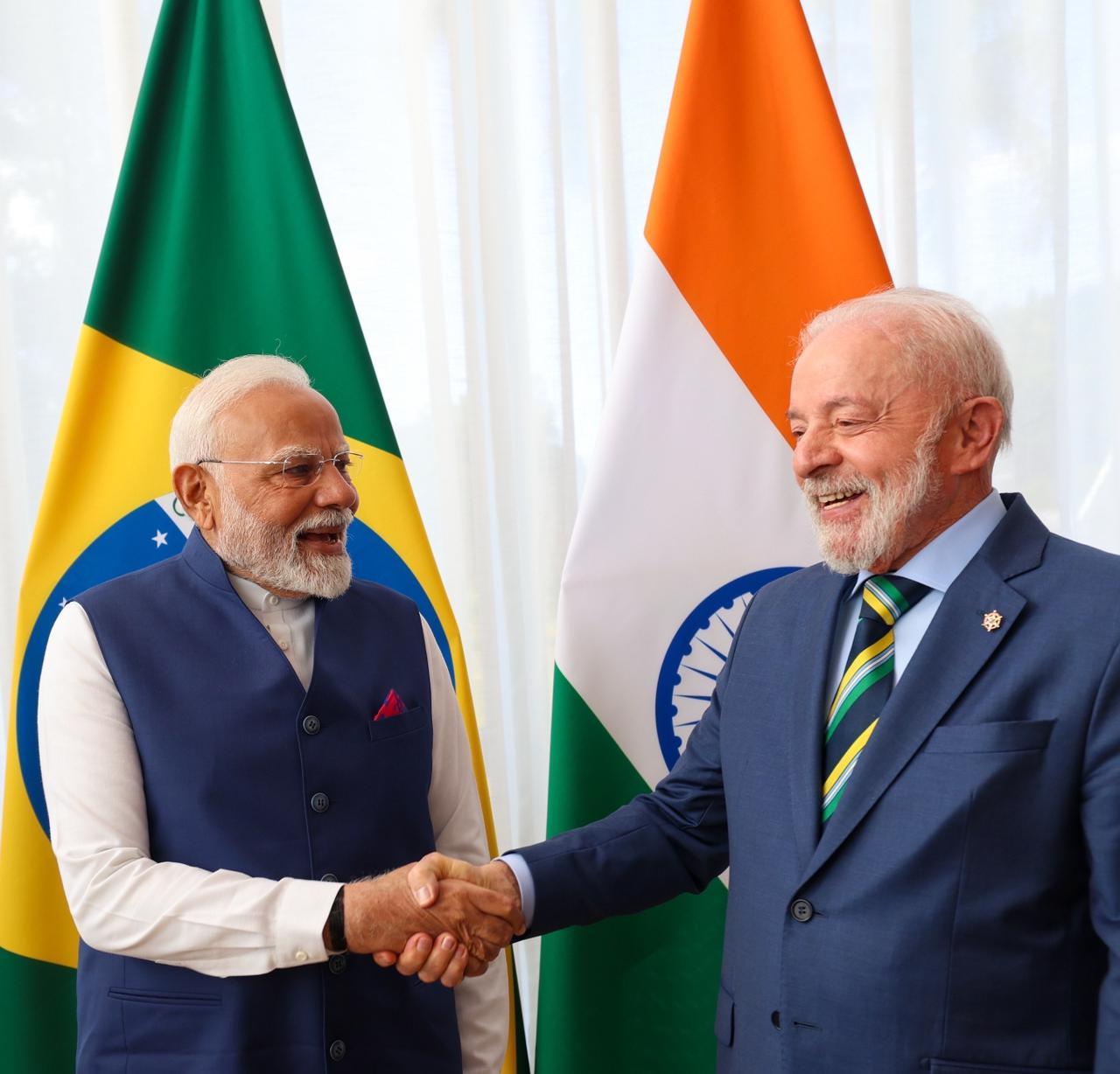 PM Modi holds 'fruitful talks' with Brazilian Prez Lula in Brasilia, discusses wide range of subjects