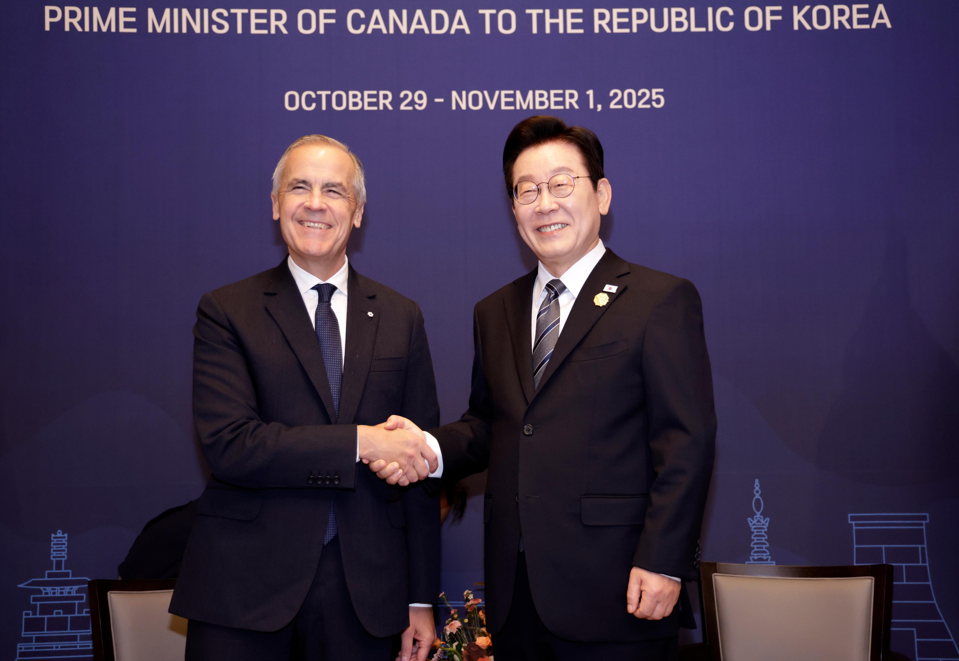 South Korean Lee, Canadian PM agree to bolster defence, security partnership
