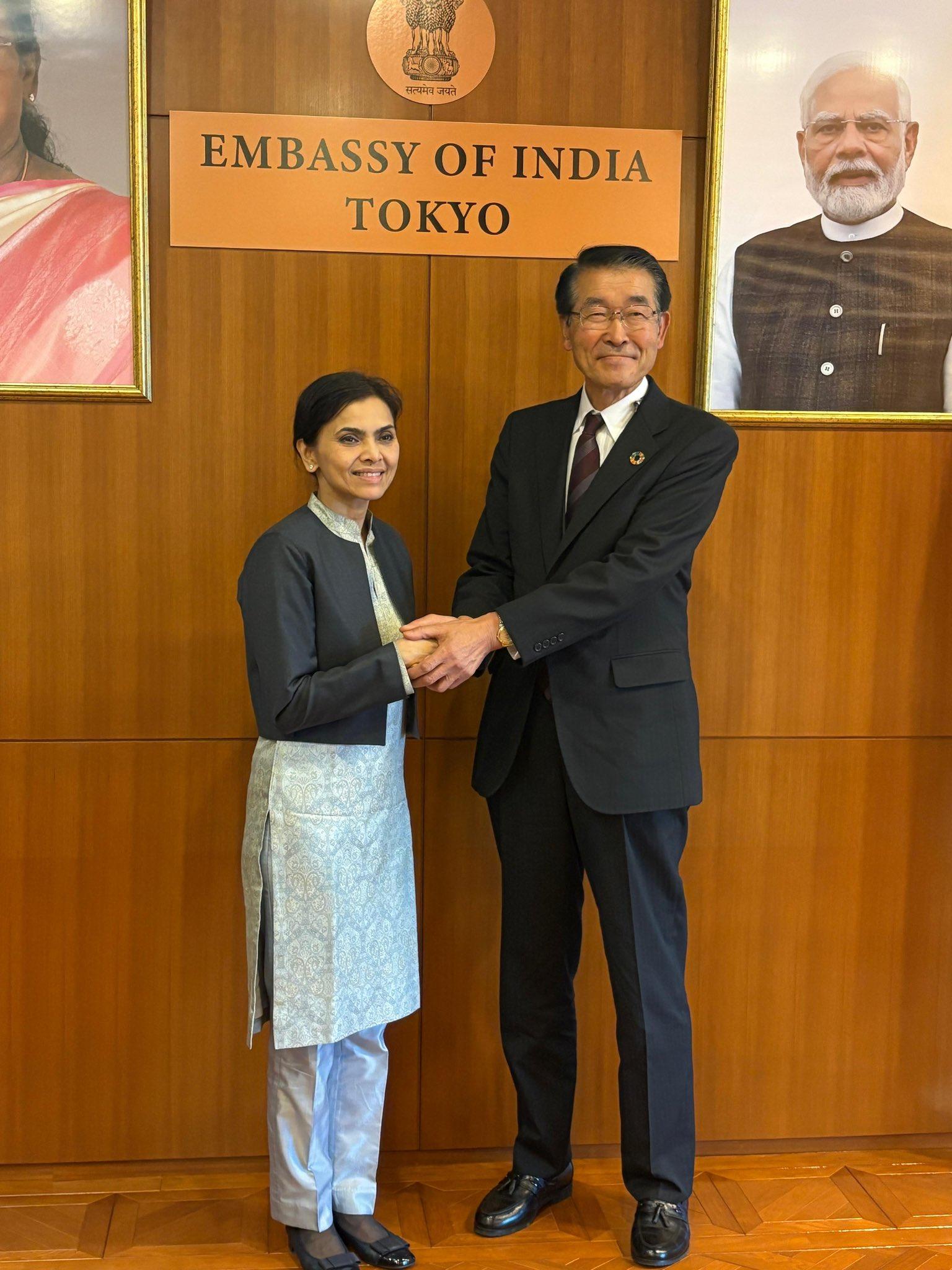 Indian envoy Nagma Mallick appreciates Urakawa Mayor's support for Indian community