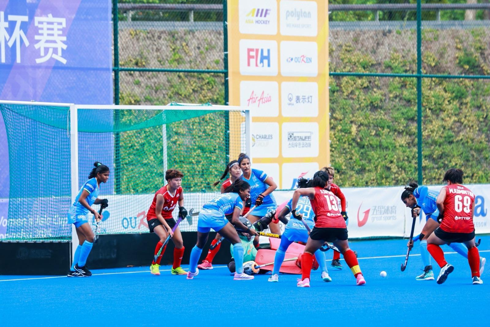 Hockey Asia cup: India women kickstart campaign with thumping win over Thailand
