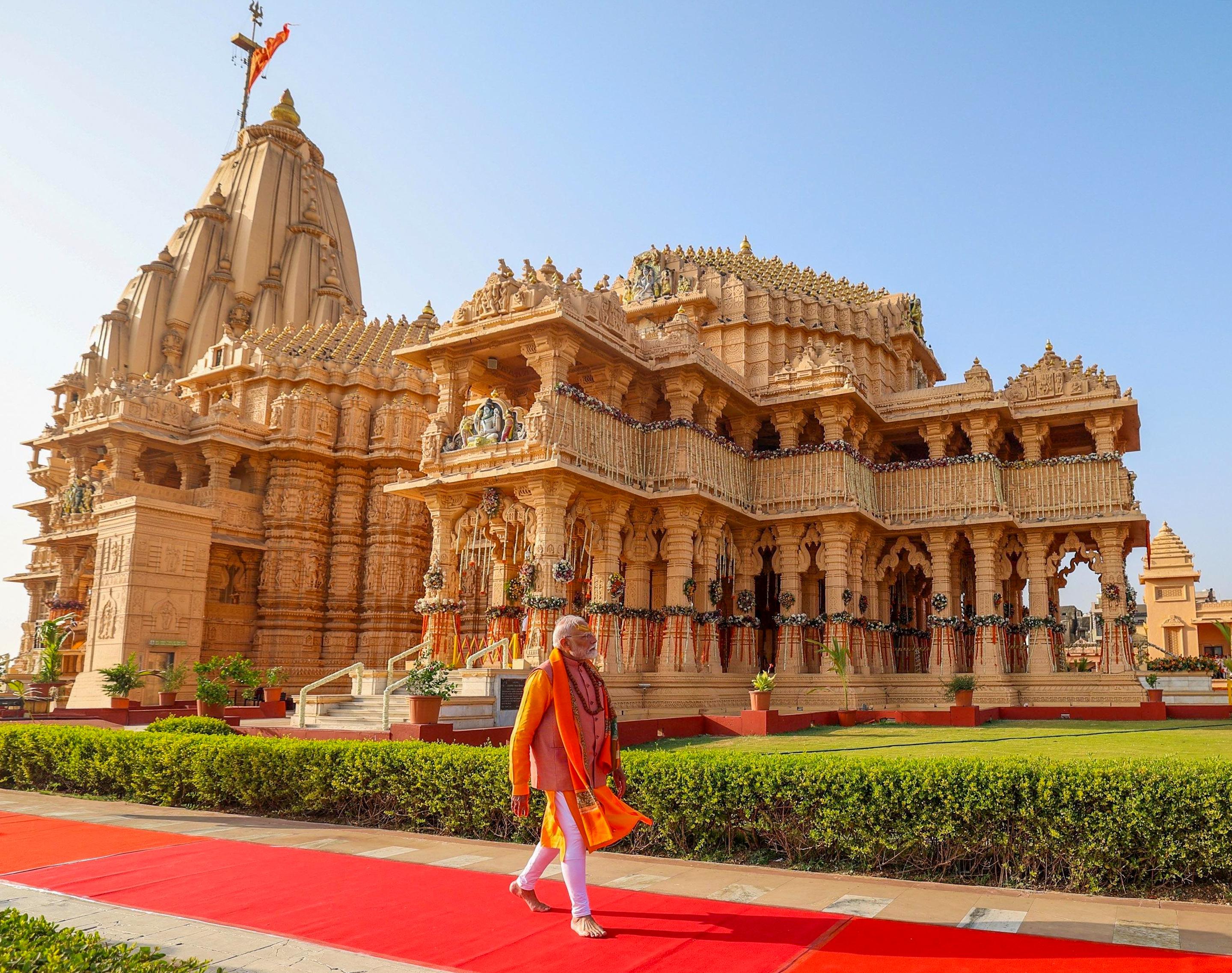 Somnath Temple symbolises eternal Indian spirit, power of goodness over hate, says PM Modi