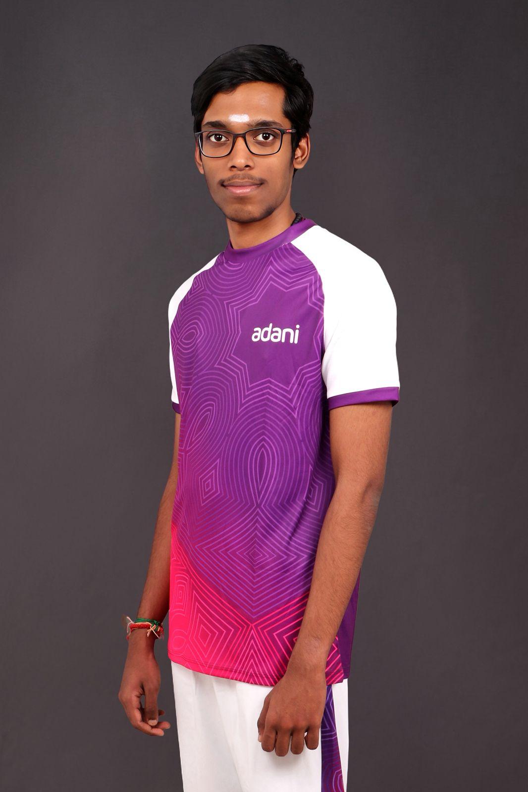 Chess prodigy Praggnanandhaa to wear Aaquib Wani-designed jersey under Adani Sportsline’s ‘Garv Hai’ initiative