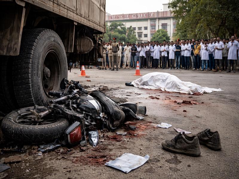 MBBS student killed in accident outside medical college in Ujjain