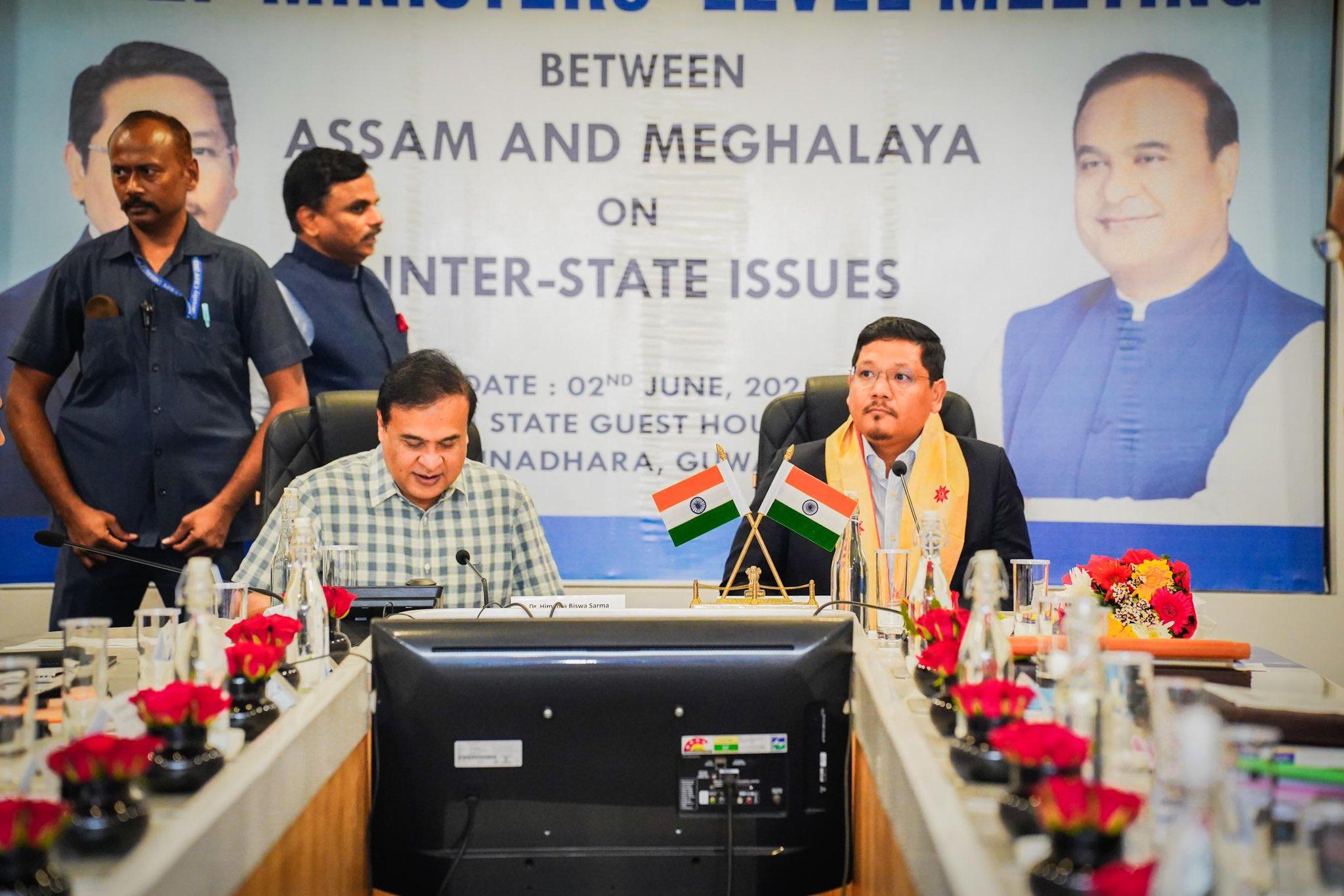 Border dispute: Assam and Meghalaya CMs hold talks