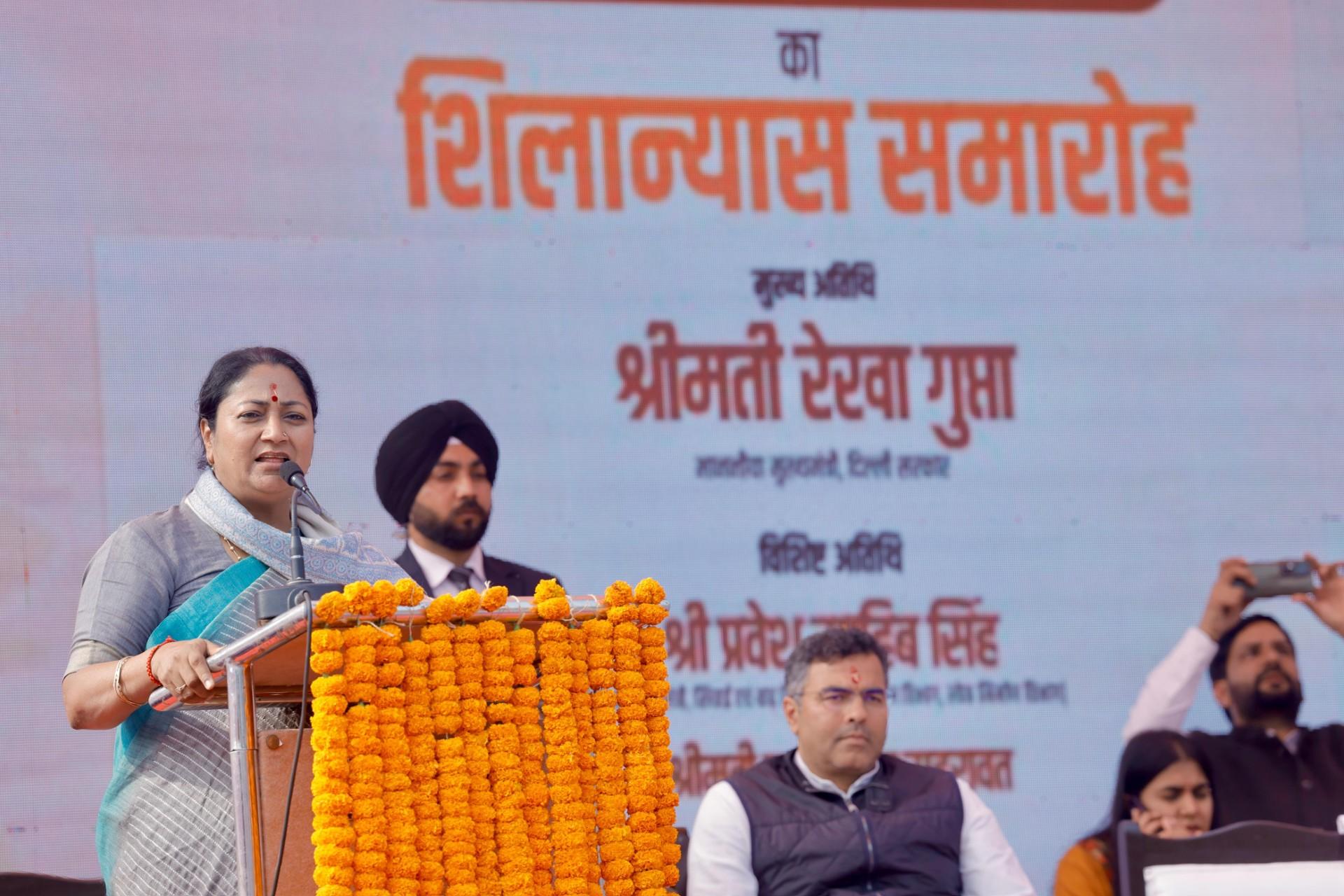 Delhi CM lays foundation stone of Atal Garden in Delhi's Uttam Nagar