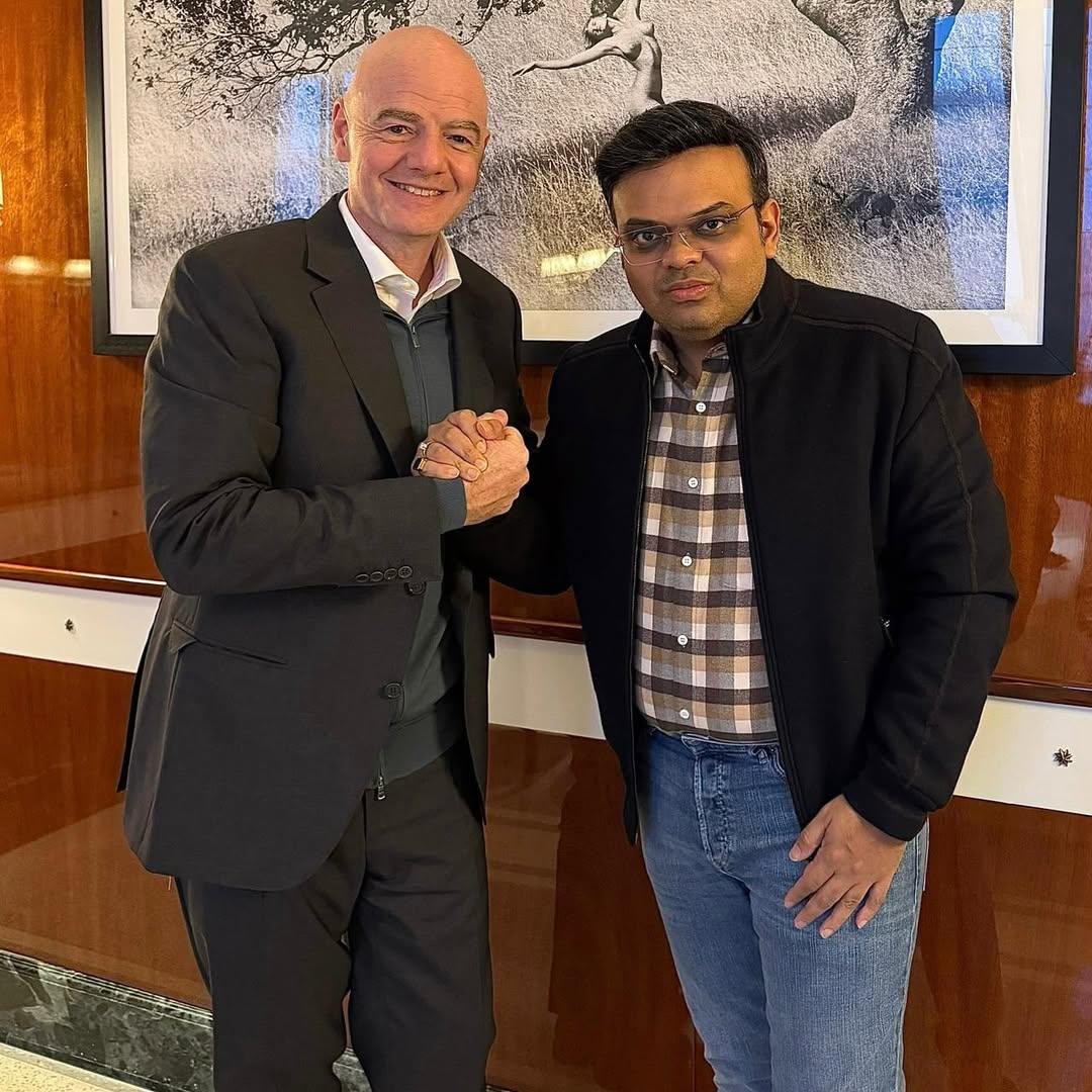 'I look forward to working together,' says FIFA prez Gianni Infantino after meeting ICC chief Jay Shah