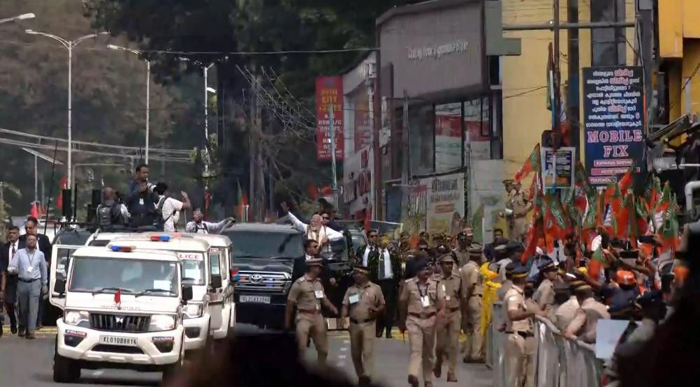 PM Modi’s roadshow enthralls thousands; Thiruvananthapuram erupts in celebration