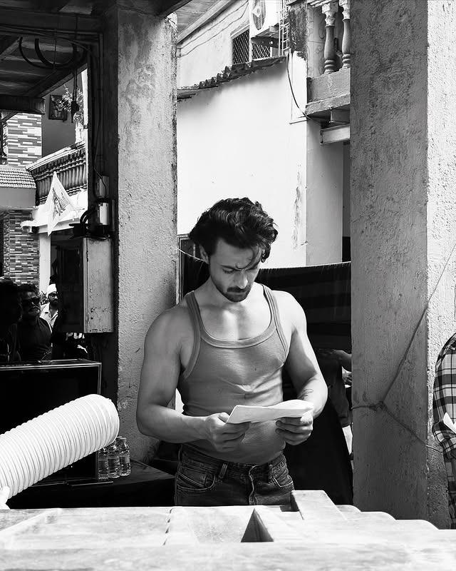 Aayush Sharma shares a glimpse of in-between shots fun
