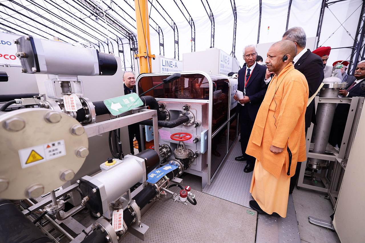 CM Yogi visits hydrogen facility in Japan's Yamanashi, highlights UP's vision