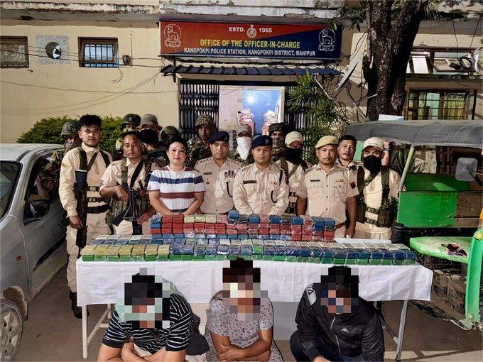 Six militants arrested, drugs worth Rs 7.26 crore seized in Manipur