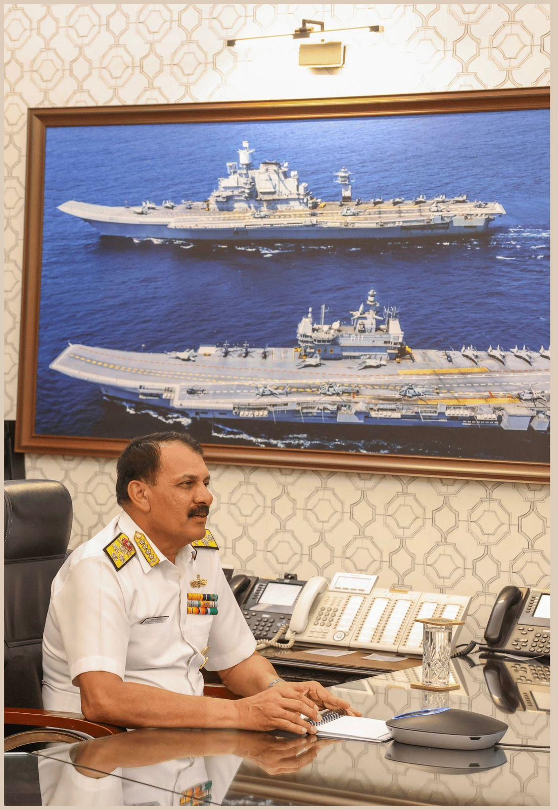 Indian Navy chief outlines maritime strategy, self-reliant push at DSSC