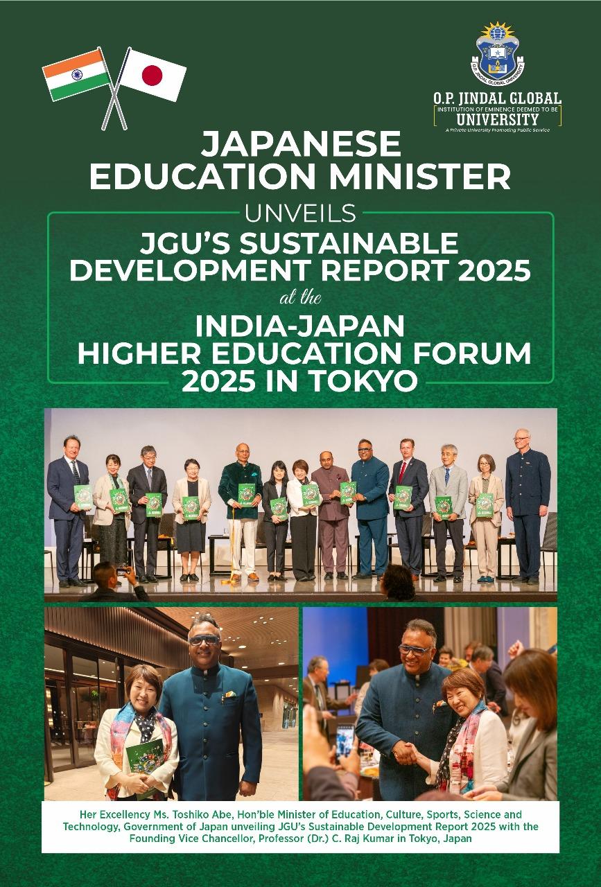 Japan Education Minister unveils JGU’s Sustainable Development Report 2025 in Tokyo