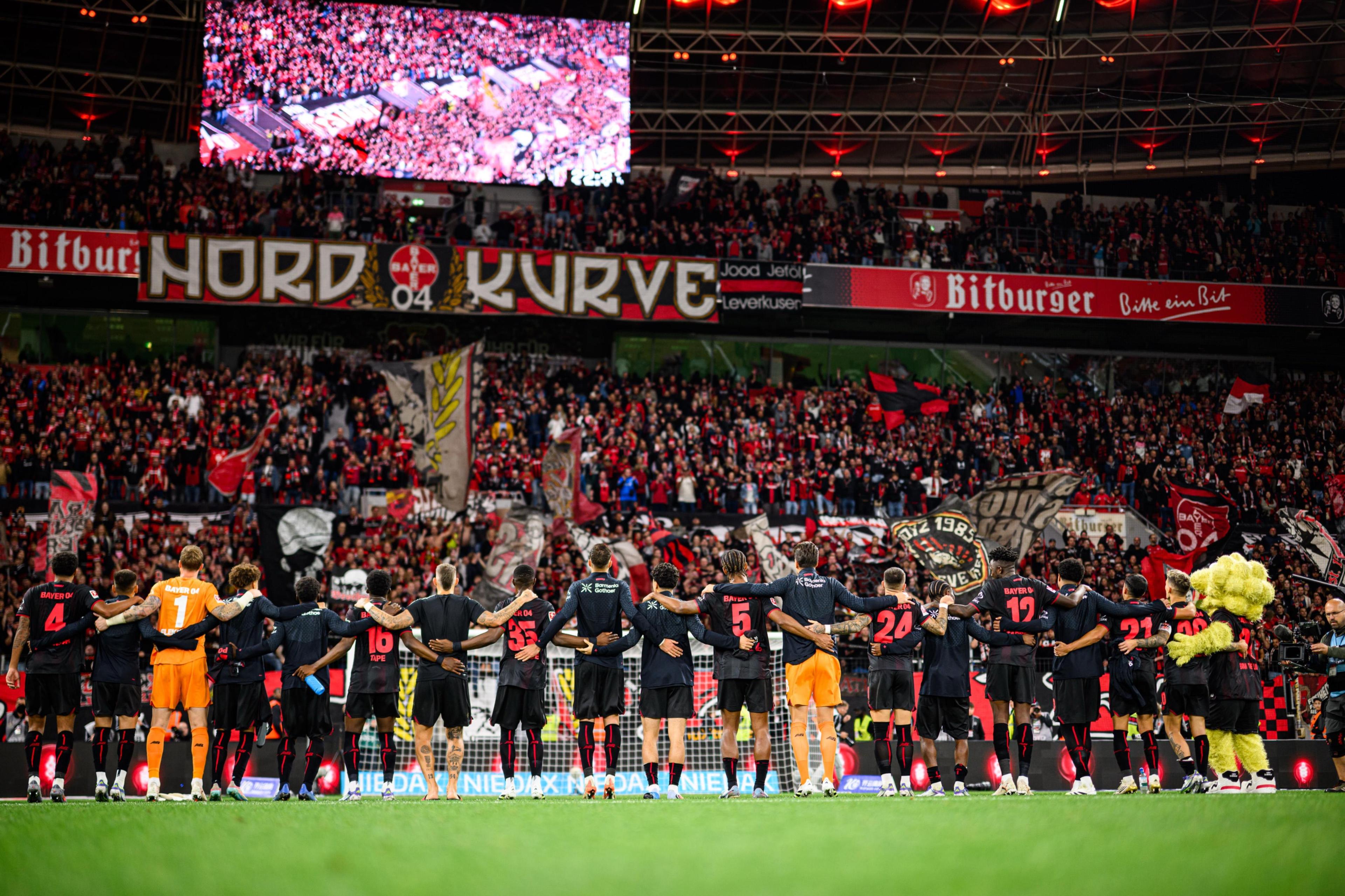 Leverkusen claims first season win under new coach