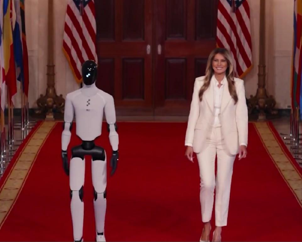 When a robot walked into the White House