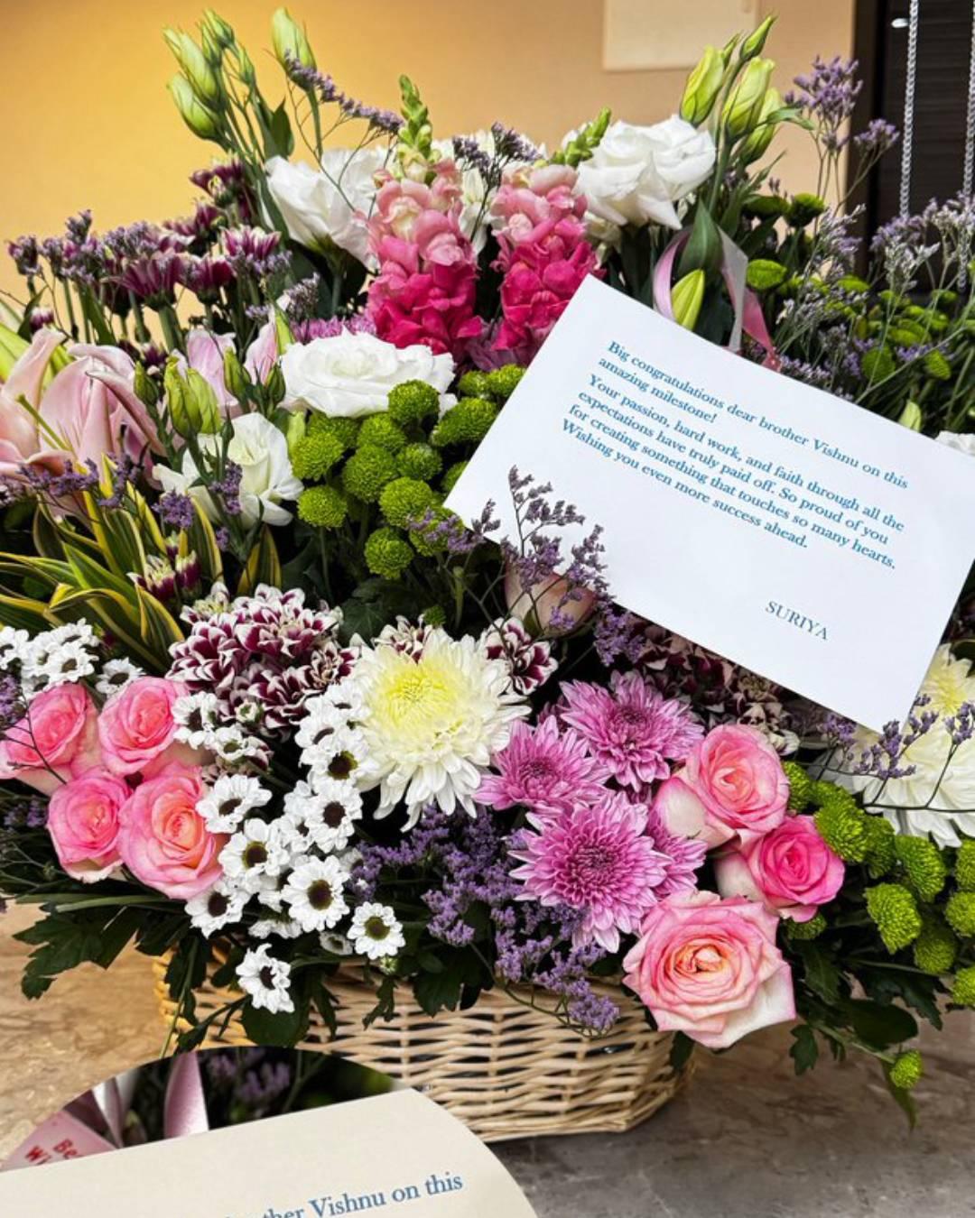 Actor Suriya tells Vishnu Manchu: Proud of you for creating something that touches so many hearts!